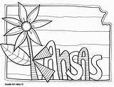 Kansas Coloring Pages State Social Doodle Sheets Studies Alley States Symbols United Kids Colouring Getcolorings Printable Color Activity Divyajanani Mediafire sketch template