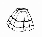 Skirt Coloring Clipart Pages Girls Printable Dress Clothing Fashion Wear Colouring Skirts Drawing Kids Coloriage Clothes Short Print Paper Choose sketch template