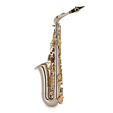 alto saxophone complete package nickel gold  gearmusic