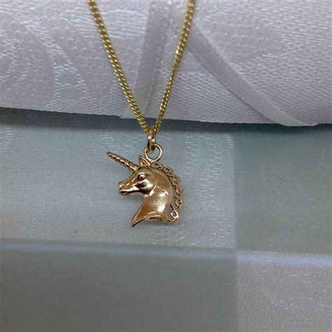 solid gold unicorn pendant  simon kemp jewellers notonthehighstreetcom