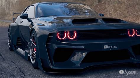 dodge challenger demon custom wide body kit  hycade buy  delivery