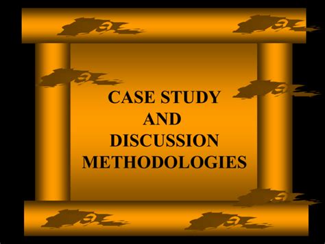 case studies  discussion formats