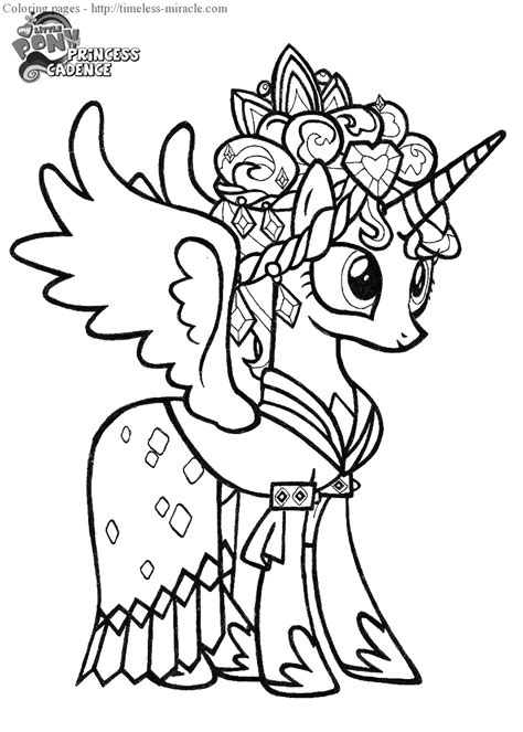 princess cadence coloring pages photo  timeless miraclecom