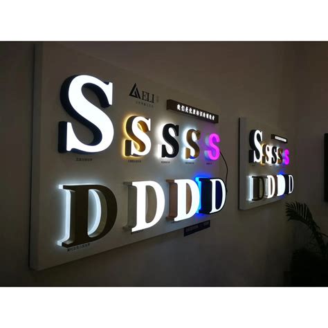 outdoorindoor letter signage acrylic metal stainless steel led affordable high