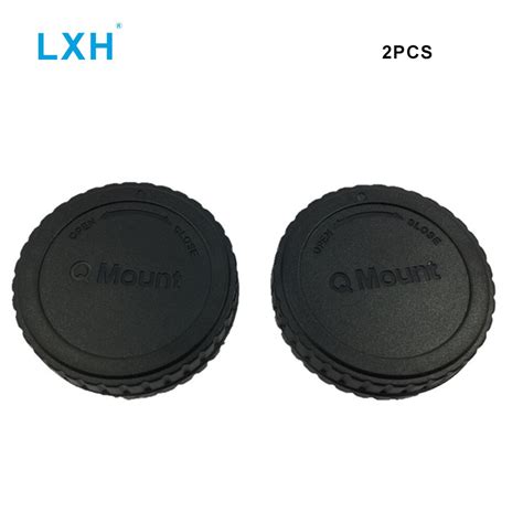 lxh q mount camera front body cap rear lens cap cover for pentax q
