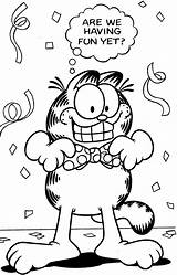 Coloring Pages Garfield Odie Getdrawings sketch template