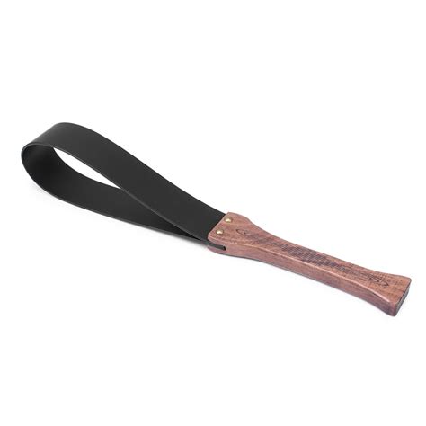 Flogger Bdsm Leather Whip Wooden Handle Fetish Lash For Sex Toys For