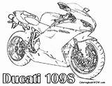 Motorcycle Ducati Pages Kolorowanki 1098 Letscoloringpages Ausmalbilder Malvorlagen Motocykle Besuchen sketch template