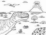 Volcano Cretaceous Tyrannosaurus Ignoring sketch template