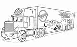 Mack Coloring Cars Truck Camion sketch template