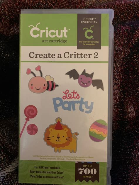 cricut create  critter  cartridge etsy