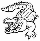 Crocodile Lineart Krokodil Clipart Svg sketch template