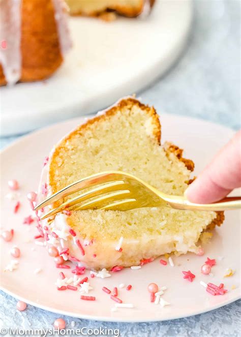 easy eggless vanilla pound cake mommys home cooking