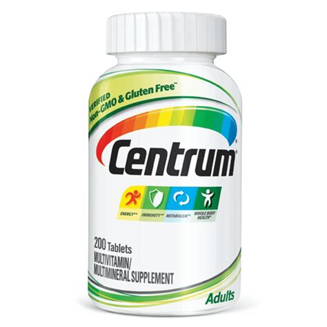 centrum adult  count multivitamin multimineral supplement tablets vitamin  walmartcom