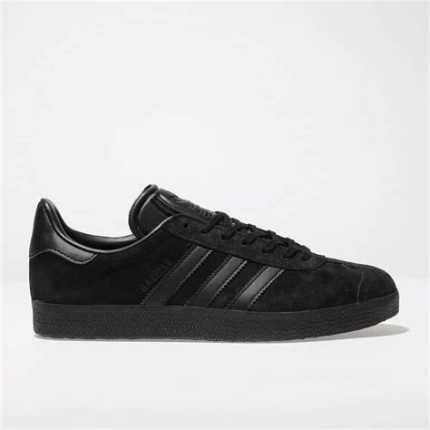 womens black adidas gazelle suede trainers schuh black casual shoes  black adidas
