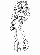 Monster High Coloring Pages Clawdeen Wolf Printable Fashion Color Print Sheet Getcolorings Girls sketch template