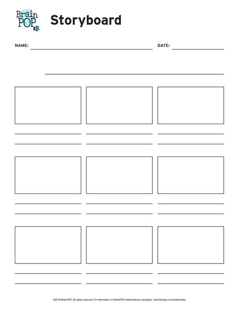 blank storyboard activity page brainpop educators