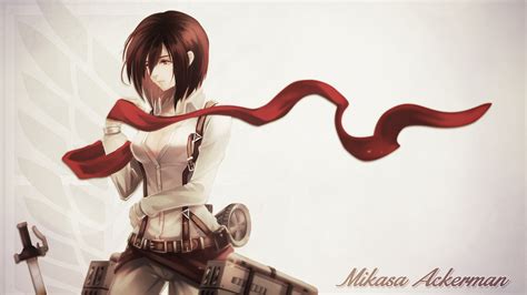 Fondos De Pantalla Shingeki No Kyojin Mikasa Ackerman Chicas Anime