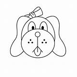 Drawing Easy Puppy Dog Face Getdrawings sketch template