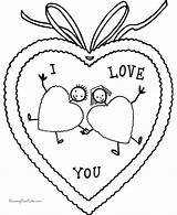 Hearts Valentine Printable Coloring Popular sketch template