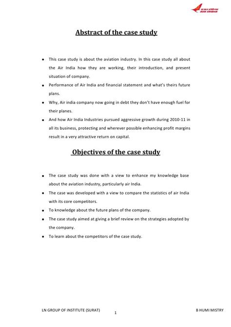 abstract   case study
