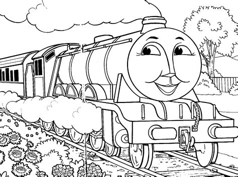 train gordon coloring pages tren
