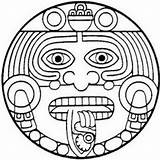 Aztec Sun Drawing Calendar Tattoo Mexican Simple Coloring Pages Aztecs Designs Outline Drawings Bing Symbols Stencil Mayan Face Gods Tattoos sketch template