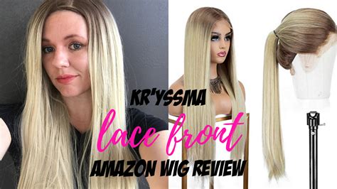 kryssma lace front wig review   order wigs  amazon