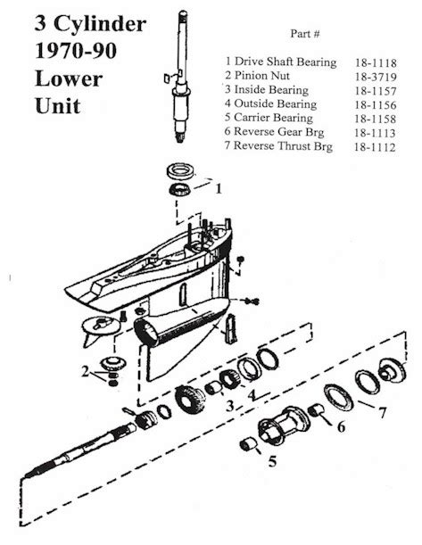 cylinder mercury outboard  unit display page