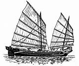 Chinese Junk Ship Coloring Pirate Drawing Boat Clipart Clipartbest Classic Search Google Monterey History sketch template
