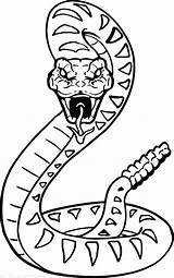 Rattlesnake Schlange Printable Schlangen Ausmalbilder Ausmalen Colouring Malvorlagen Snakes Diamondback Cobra Serpiente Serpent Cobras Poisonous Tiere Colorier Kinder Coloringbay Pose sketch template
