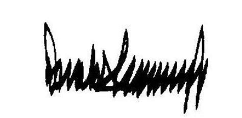 donald trumps signature