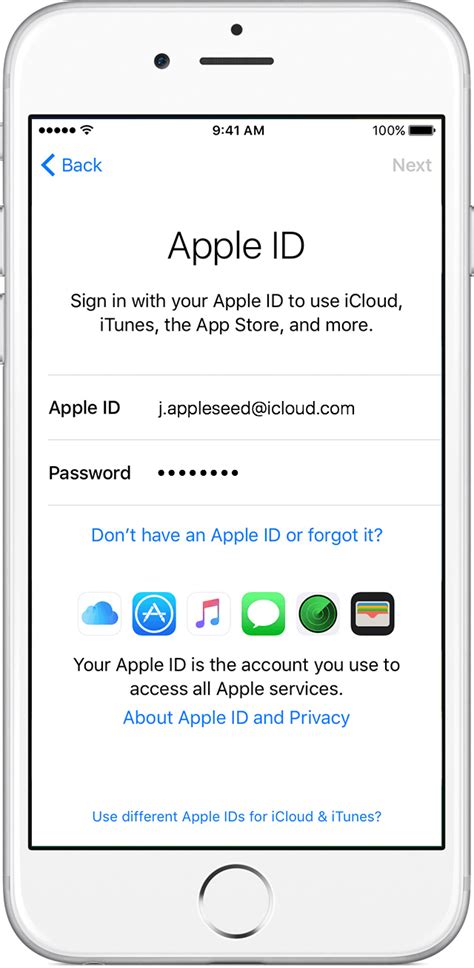 sign    apple id    device apple support