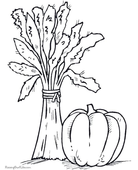 thanksgiving food coloring pages