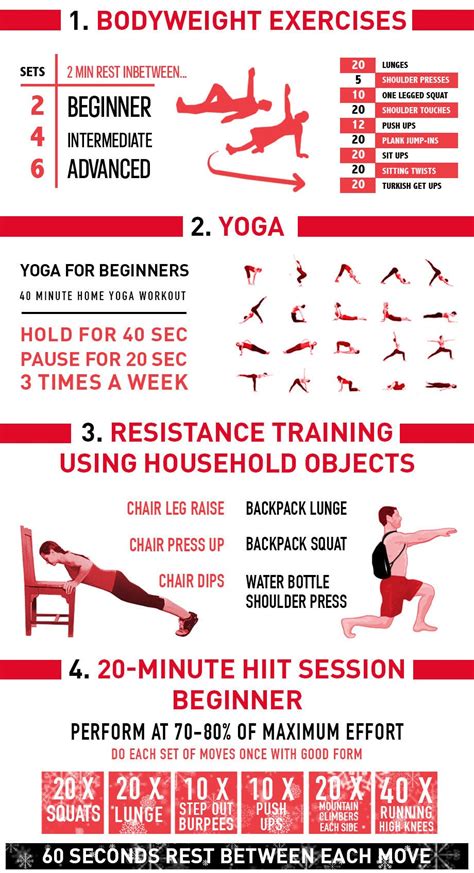 10 at home workouts infographic polar journal