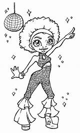 Coloring Disco Pages Queen African Ball Sheets Template Adult Colouring Kids Dance Color Books Coloriage Stamps Drawings Party Getdrawings Crafts sketch template