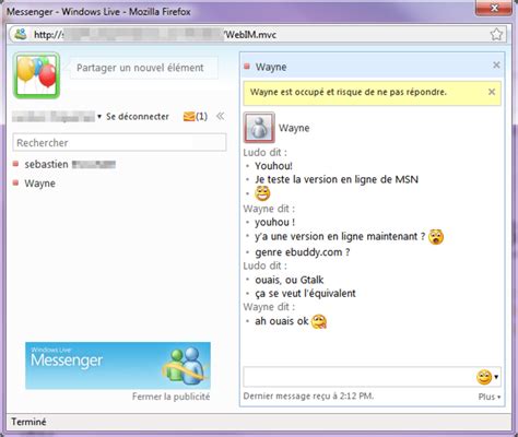 windows live messenger en ligne sans telechargement