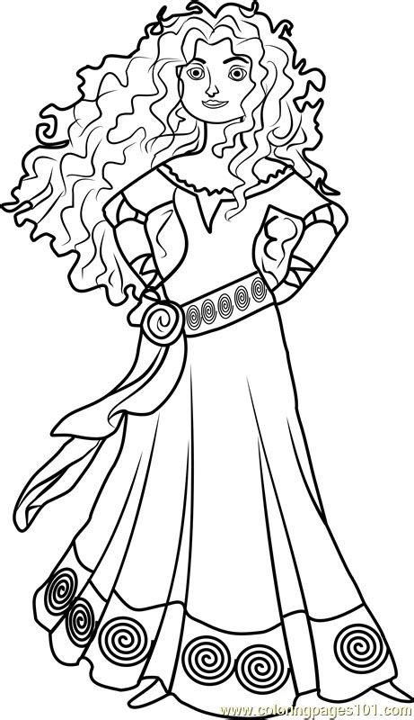 coloring pages  merida coloring pages