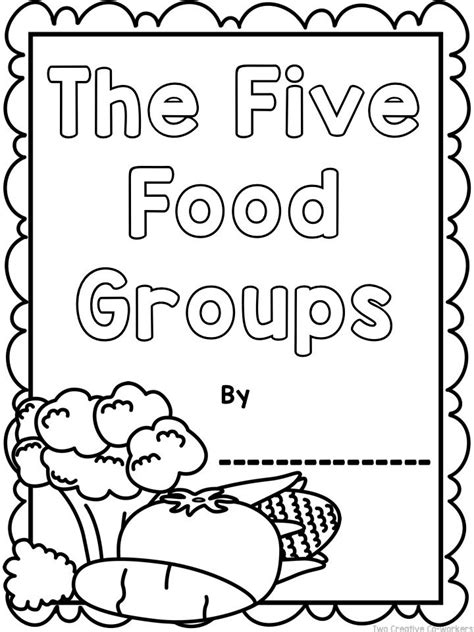 food groups printable worksheets mini book posters food