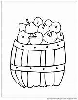 Fall Coloring Pages Apple Apples Favorite Things sketch template