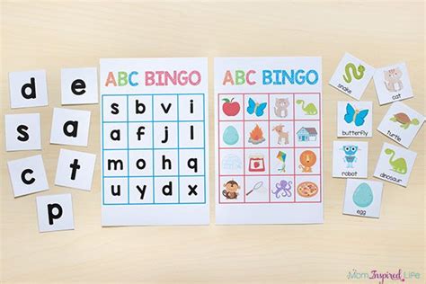 alphabet  letter sounds bingo alphabet games  alphabet bingo alphabet activities