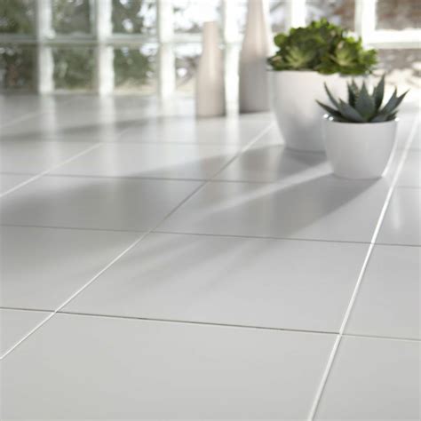 matt white floor tiles walls  floors