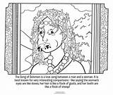 Solomon Song Coloring Pages Bible Woman King Funny Goats Flock Hair Comparisons Illustrating Some Kids Comparing Divyajanani Wise sketch template