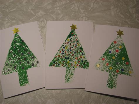 quick  simple christmas cards mixed media art