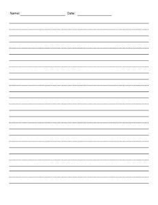 lined paper dotted handwriting penmanship cursive worksheet