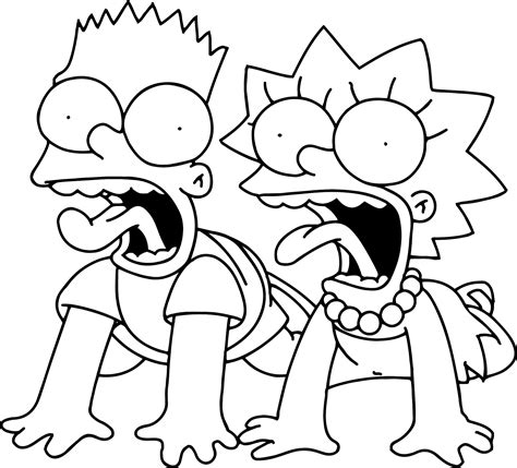 printable simpsons coloring pages coloringmecom