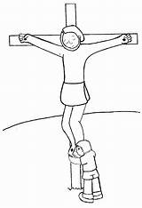 Crucificado Dibujos Crucifixion Crucificação sketch template