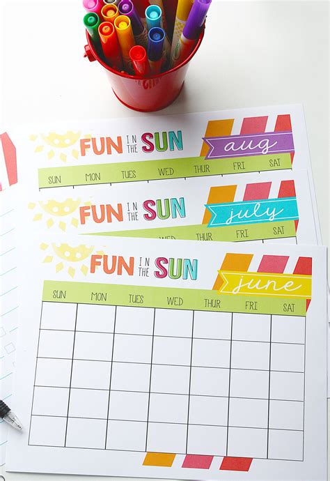 summer calendar printable eighteen