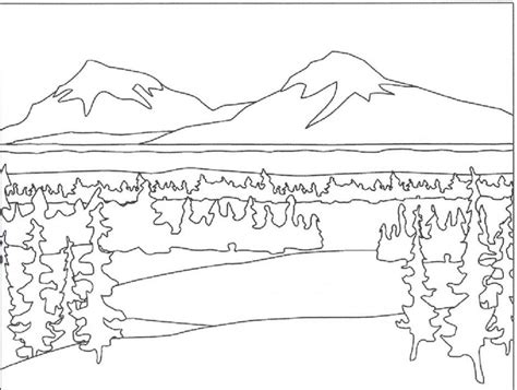 scenery coloring pages coloring home