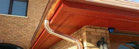 copper rain gutters town country